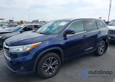 2016 Toyota Highlander Xle z USA, uszkodzony, nr VIN 5TDKKRFH4GS159857